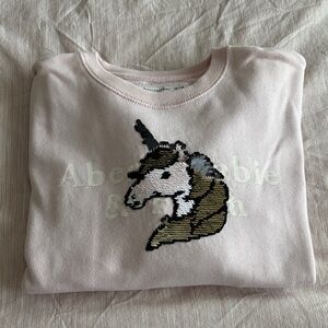 Abercrombie & Fitch Light Pink Unicorn Top